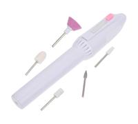 BESTOYARD Mini Manicure Electric Nail Polishing Machine for Carving Engraving Grinding with Pen Shape Design and Low Noise Operation White