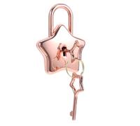 BESTOYARD Mini Star-Shaped Padlock Small Lock for Notebook with Keys Zinc Alloy Providing Easy Unlocking Experience and Well-Protected Belongings and Jewelry Box for DIY Accessories
