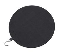 BESTOYARD Multipurpose Felt Wall Jewelry Display Rack for Necklaces and Ropes, round Black Hanging Organizer to Keep Jewelry Neat and Tidy, Simple Style Wall Storage for Female Accessories