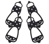 BESTOYARD Non-slip Shoe Spikes with 8 Teeth for Ice and Snow 2 Pairs Plastic Sturdy Traction Cleats Size 40-45 for Sneakers and Boots for Climbing and Mountaineering Outdoors