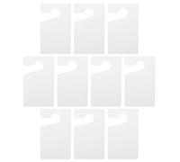 BESTOYARD Parking Permit Hang Tags Blank High Visibility Pvc White 10pcs Weather-resistant Parking Lot Hangers and Suitable for Rear View Mirror Other Types of Tags