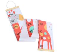 BESTOYARD Pink Giraffe Suitable for Hanging on Door or Classroom Animal Height Chart with Wooden and Canvas Material, Removable and No Fading Design a Child Growth Measurement for Kids