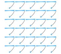 BESTOYARD Plastic Hair Curling Rods for Reliable Fixation and Even Curl Definition 30pcs with Caps and Elastic Bands Heatless Curlers Suitable for Short Hair, for Travel or Professional