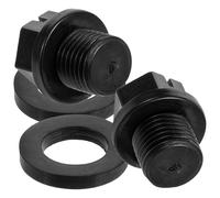 BESTOYARD Pool Drain Plug 2 Sets Black Plastic with O-Ring Compatible for Hayward SPX1700FG Pool Pump Return Winterizing Accessory
