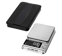 BESTOYARD Portable Digital Small Kitchen Scale 500g X 0.01g LED Backlight Screen and Stable Non-slip Base Compact Abs Material for Baking and Outdoor Adventures