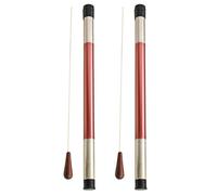 BESTOYARD Professional Choir Conductor Baton Set with Wooden Handle and Plastic Storage Tube 2 Sets Easy to Carry and Lasting Protection for Rehearsals and Concerts, for Band Directors