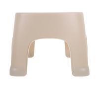 BESTOYARD PVC Toilet Stool with Stable Load-Bearing Capacity, Lightweight Step Stool, Suitable for Bathroom and Living Room Use, Compact Khaki Plastic Footstool for Easy Potty Training