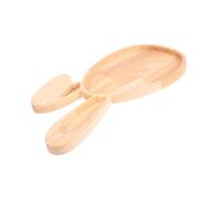 BESTOYARD Rabbit Serving Tray Bunny Serving Platter Tray Bunny Platter Farmhouse Food Dish Entertaining Farmhouse Led Spring Decor Decorate Dining Charcuterie Shapes Ears Decor Wood Khaki