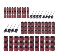 BESTOYARD Sanding Drum Bands Set Suitable for Removing Excess Glue and Shaping Fiberglass and Hard Woods 102pcs with 80 Grit Abrasive Belts for Nail Drill Kit and Rotary Tools