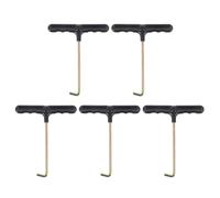 BESTOYARD Shoe Lace Tighteners Plastic and Iron 5pcs Portable with Handle and Finger Grooves, Ergonomic Design Shoelace Pullers for Sports and Ice Hockey Accessories