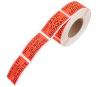 BESTOYARD This is A Set Do Not Separate Packing Labels 500pcs Roll Red Fluorescent Writing Paper Warning Message Stickers for Shipping and Handling to Prevent Confusion and Misuse