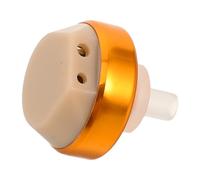 BESTOYARD Universal Hearing Aid Ear Tips Replacement for Seniors, Comfortable Silicone and Plastic Earbud Domes, Golden Colour, Compatible with Hearing Aid Receiver Heads for Daily Use