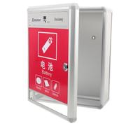 BESTOYARD Wall Mounted Battery Disposal Box with Independent Compartments