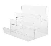 BESTOYARD Wallet Display Stand , Multi-tier Acrylic with 3.5cm Layer Spacing Practical and Efficient Organiser for Daily Use at Home or Shop Window Display