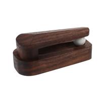 BESTOYARD Wood Towel Hooks Coffee Wood Plastic No-Drill Wall Mounted