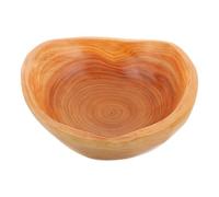 BESTOYARD Wooden Fruit Bowl Snack Tray 15-19cm Diameter Handmade Solid Wood Decorative Key Bowl Kitchen Serving Fruit and Candy Holder for Dining Table