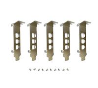 BestParts 5-Pack New Generic Low Profile Short Bracket Replacement for NVIDIA Quadro P400 T400 2G mini DP*3 Port Graphics Card with Screws