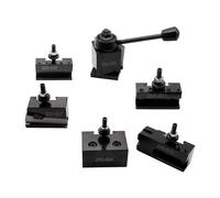 BestParts 6Pcs OXA 250-000 Wedge Type Quick Change Tool Post Set, Tool Post Lathe Holders For Mini Lathe Swing 6" - 9" Steel Material