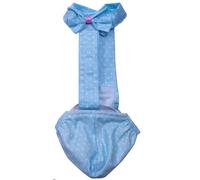 BestParts Adjustable Diaper Waterproof Reusable Diapers, Cloth Diaper Wearable Poultry for Farm Pet Goose, Pet Duck,Pet Chicken, Adhesive Version (Blue Dots, S(0.55-2.2pounds), 1, Count)