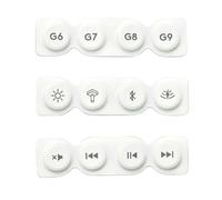 BestParts White Multimedia Rubber Keycaps Replacement for Logitech G915 X | 3pcs Multimedia Keycaps Rubber Soft Keys Replacement for Logitech G915 X / G913 X Mechinical Keyboard