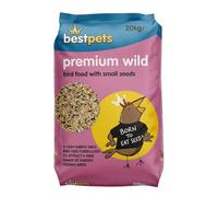 Bestpets Wild Bird Seed 20kg - Premium Mix with Sunflower Hearts, Seeds, Niger & Peanuts - Nutritious Feed For Garden Birds, Finches, Robins, Pigeons & Small Wild Birds Daily Nutrition