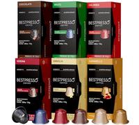 Bestpresso 120 Coffee Pods for Nespresso Machine Original Certified Authentic Compatible with Nespresso Original (Dark Roast and Washed)