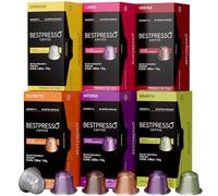 Bestpresso Coffee for Nespresso OriginalLine Machine 120 pods Certified Genuine Espresso Variety Pack, Pods Compatible with Nespresso OriginalLine 141