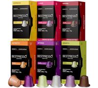 Bestpresso Coffee for Nespresso OriginalLine Machine 120 pods Certified Genuine Espresso Variety Pack, Pods Compatible with Nespresso OriginalLine 141