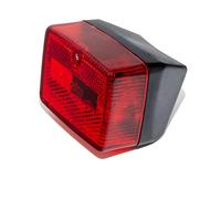 BESTPRICE Small Rear Light with Brake Light for Puch Maxi Moped Prima 2-5, Black/Red