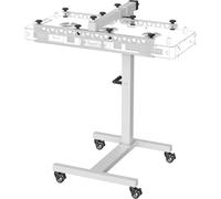 Bestqool Compatible Red Light Therapy Stand, Horizontal&Vertical Infrared Light Therapy Panel Stand, Mobile Stand for Red Light Therapy Device at Home, Wheel Locks, Adjustable Height, Easy to Install