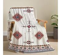 Bestraily Native American Boho Aztec Southwest Throw Blanket - Super Soft Flannel Fleece, Cozy Fuzzy Plush for Bed, Sofa, Chair - 50" X 60"