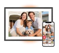 Bestrip 10.1" Digital Photo Frame 1280 * 800 IPS HD Touchscreen 32GB Memory AI Color-Changing LED Strip Send Photos Anytime, Anywhere from The Frameo app Valentines Birthday Gifts