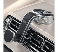 Bestrix Premium Magnetic Phone Mount for Car - Car Phone Holder Mount [Powerful Magnets & Upgraded Suction] Fits All Cars, Installs in Seconds - Holds All Phones Including 6.7" (Black)