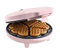 Bestron Waffle Maker Asw217 700W Heart Shaped Waffles Pink