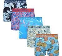 BestSale247 Men's Boxer Shorts Pack of 3 - 5 Underwear Underpants Retro Shorts Men's Trunks Made of Super Soft Cotton, Pack of 5 / colour mix 5081, L