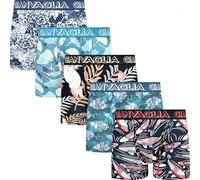 BestSale247 Men's Boxer Shorts Pack of 3 - 5 Underwear Underpants Retro Shorts Men's Trunks Made of Super Soft Cotton, Pack of 5 / colour mix 5080, L