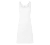 BestSale247 Women's Underdress Bamboo Viscose Slip Dress Short Approx. 90 cm or Long Approx. 120 cm - Underskirts Nightdress with Wide Straps, White long, XXL-3XL