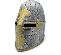 BestSaller 1422 Children's Plastic Knight Helmet Silver / Gold