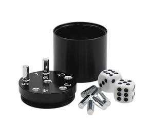 BestSaller 3003 'SUPER SIX' Aluminum 'Special Edition', 36 game sticks & 2 dice, black (1 piece)