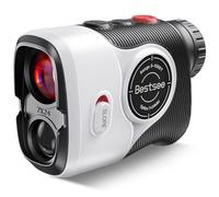 Bestsee Golf Rangefinder with Slope & Red Backlight, 1500Yards Laser Range Finder, 0.3s FlagLock Vibration, 7X Magnification, Magnet Stripe, 85% Transmission Lens for Golfing/Hunting, Golf Accessories