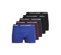 Bestseller A/S Jack and Jones Men's JACBLACK Friday Trunks 5 Pack Box Boxer Shorts, Black/Pack:Navy Blazer-Port Royale-Black-Surf The Web, L (Pack of 5)