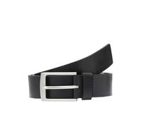 Bestseller A/S JACK&JONES Men's Jacstockholm Leather Belt NOOS Belt, Black, 95, black
