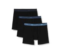 Bestseller A/S Men's JACLOUIS BOXER BRIEFS 3 PACK Boxer Shorts, Black/Pack:Black - Black,