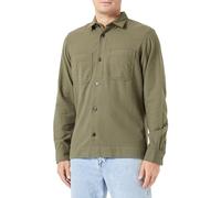 Bestseller A/S Men's Jcospace Logan Flannel Overshirt LS Casual Shirt, Olive Night, L
