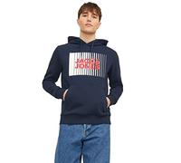 Bestseller A/S Men's Jjecorp Logo Sweat Hood Play Noos Sweatshirt, Blazer Navy, XL