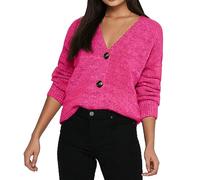 Bestseller A/S Women's Onlcelina Life Ls Cardigan KNT Noos Sweater, Fuchsia Purple/Detail:Melange, XL