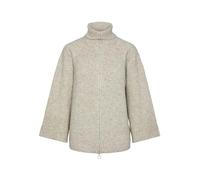 Bestseller A/S Women's Pcjade LS High Neck Knit Cardigan Bc Sweater, White Pepper, L