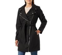 Bestseller A/S Women's Vmpop Boos Biker Coat, Schwarz, S