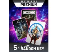 Bestsellers Random 5 Keys Premium (PC) - Steam Key - GLOBAL
