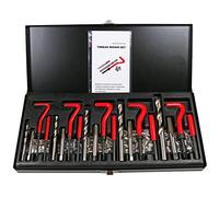 BestsQ 131pcs Helicoil Thread Repair Kit M5 M6 M8 M10 M12 | Metric Helicoil Kit, Rethreading Tool for Car Engine Cylinder Sump Repairs